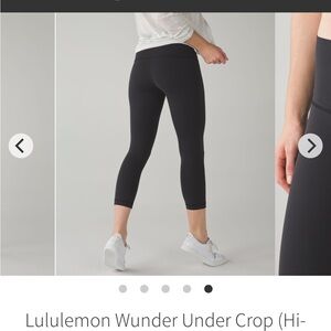 Lululemon Athletica Black High-Rise Leggings